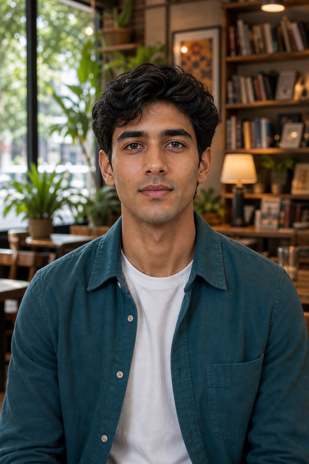 Vihaan, 33, AI boyfriend from India — Café owner